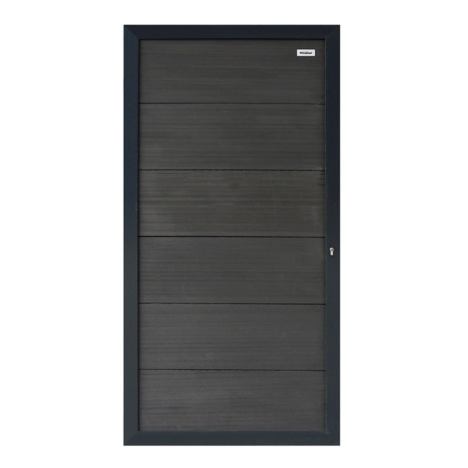 Elephant Tuindeur Forte Composiet Antraciet met Antraciet Frame 90x180cm